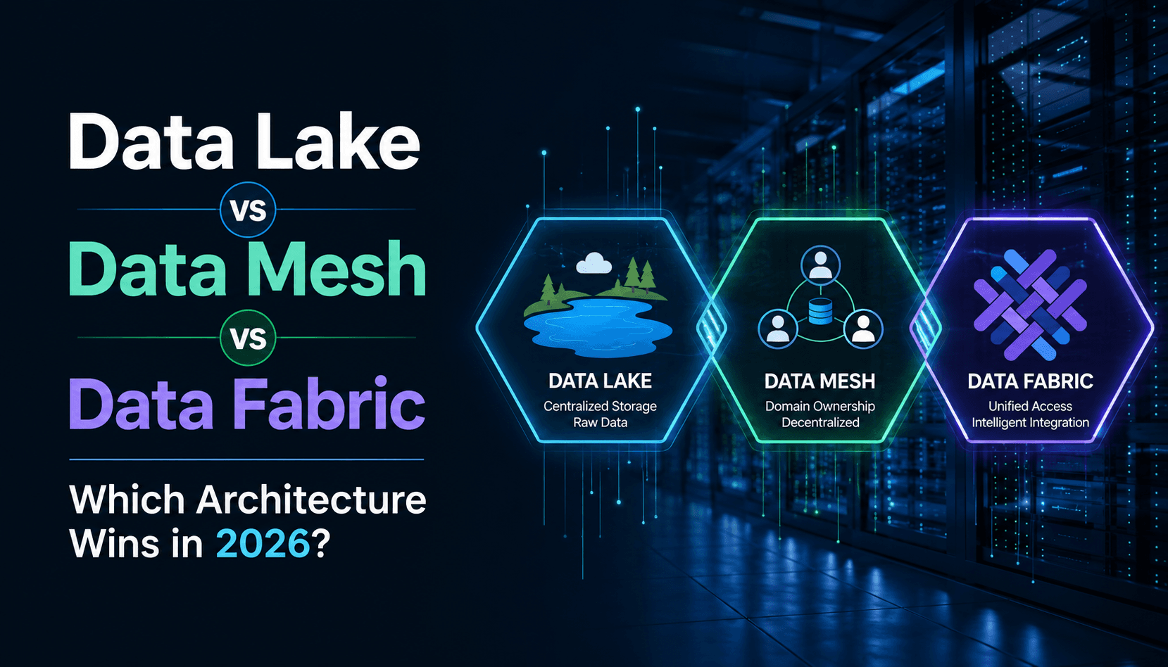 Data Lake vs Data Mesh vs Data Fabric: Which Architecture Wins in 2026?