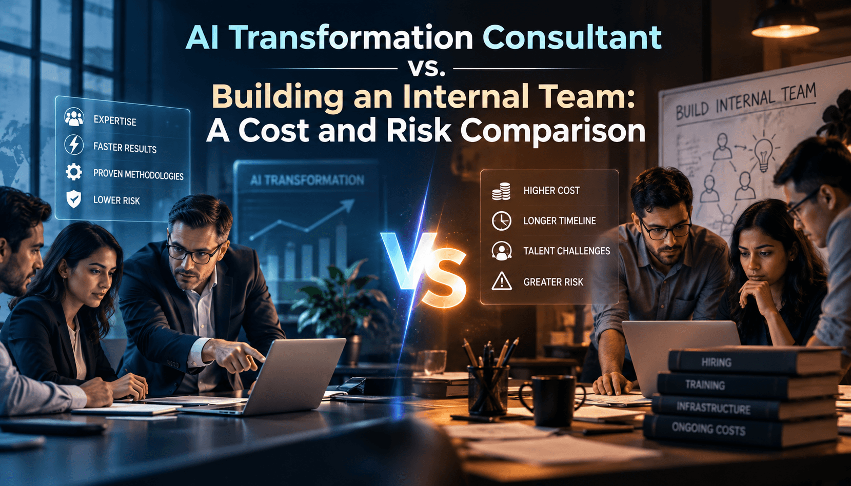 AI Transformation Consultant vs. Building an Internal Team: A Cost and Risk Comparison