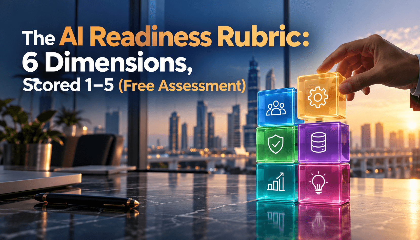 The AI Readiness Rubric: 6 Dimensions, Scored 1–5 (Free Assessment)