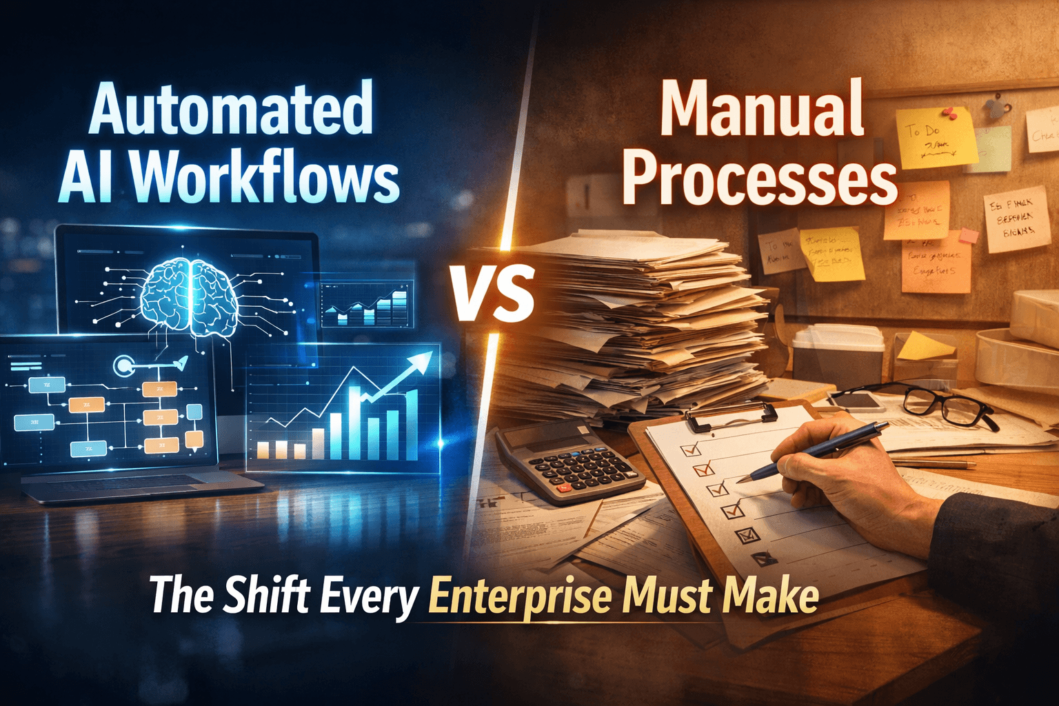 Automated AI Workflows vs Manual Processes: The Shift Every Enterprise Must Make